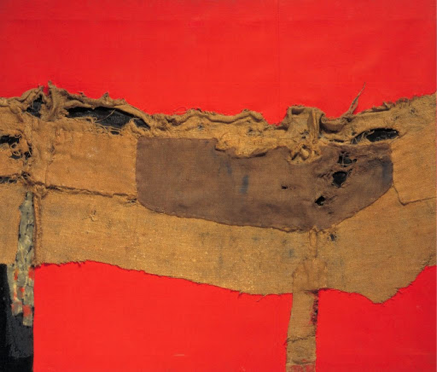 Burlap and Red Alberto Burri 1954